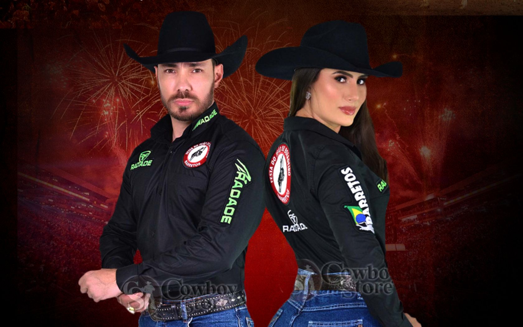 Chapéu Feminino Country Cowboy Festa De Peao Rodeio Barretos